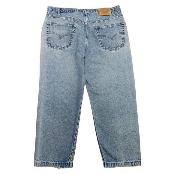 Vintage Levi's 550 Made In USA Relaxed Jeans 40x26 (Re-Hemmed) READ! - Picture 2 of 16